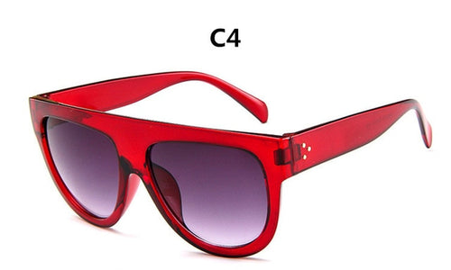 DJXFZLO 2018 Gafas Fashion Women Sunglasses Brand Designer Luxury Vintage Sun glasses Big Full Frame Eyewear Women Glasses