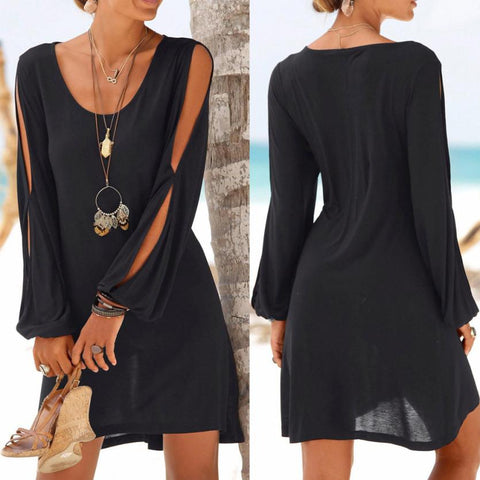 Womens Floral Sundress Knee Length Summer Loose Sleeveless Dresses Floral Print Fashion Beach Dress Summer Womens New PLUS SIZE