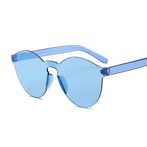 Fashion New Round Sunglasses Women Vintage Metal Frame Pink Yellow Lens Colorful Shade Sun Glasses Female UV400