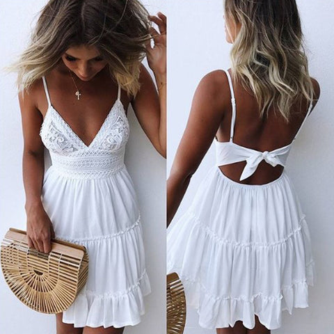 Womens Floral Sundress Knee Length Summer Loose Sleeveless Dresses Floral Print Fashion Beach Dress Summer Womens New PLUS SIZE