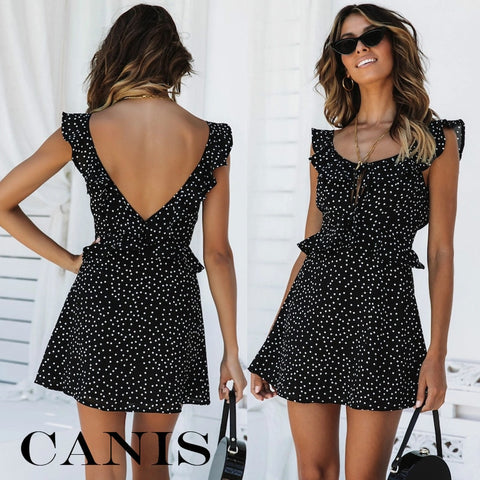 Womens Floral Sundress Knee Length Summer Loose Sleeveless Dresses Floral Print Fashion Beach Dress Summer Womens New PLUS SIZE